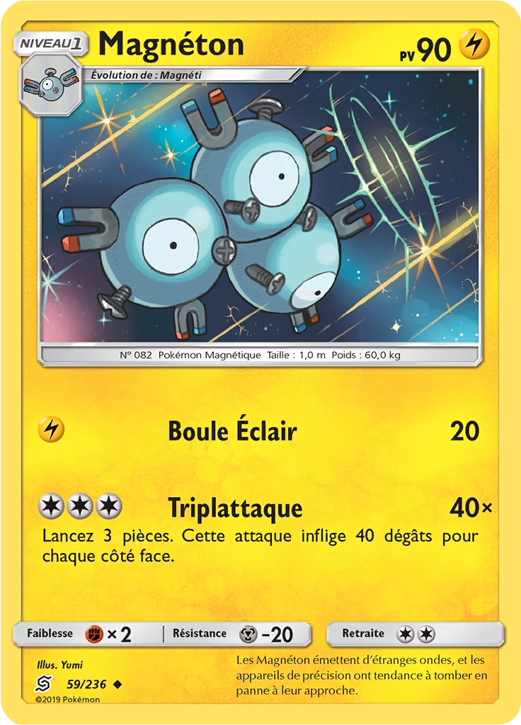 Carte Pokémon Magnéton de l'extension Harmonie des Esprits