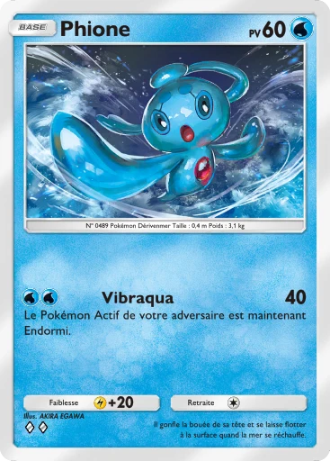Carte Pokémon Phione de l'extension Lumière Triomphale
