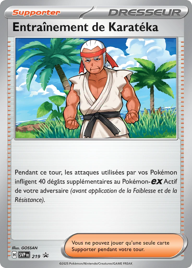 Carte Pokémon Entraînement de Karatéka de l'extension SVP Black Star Promos
