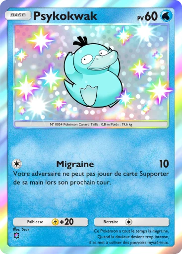 Carte Pokémon Psykokwak de l'extension Source Secrète