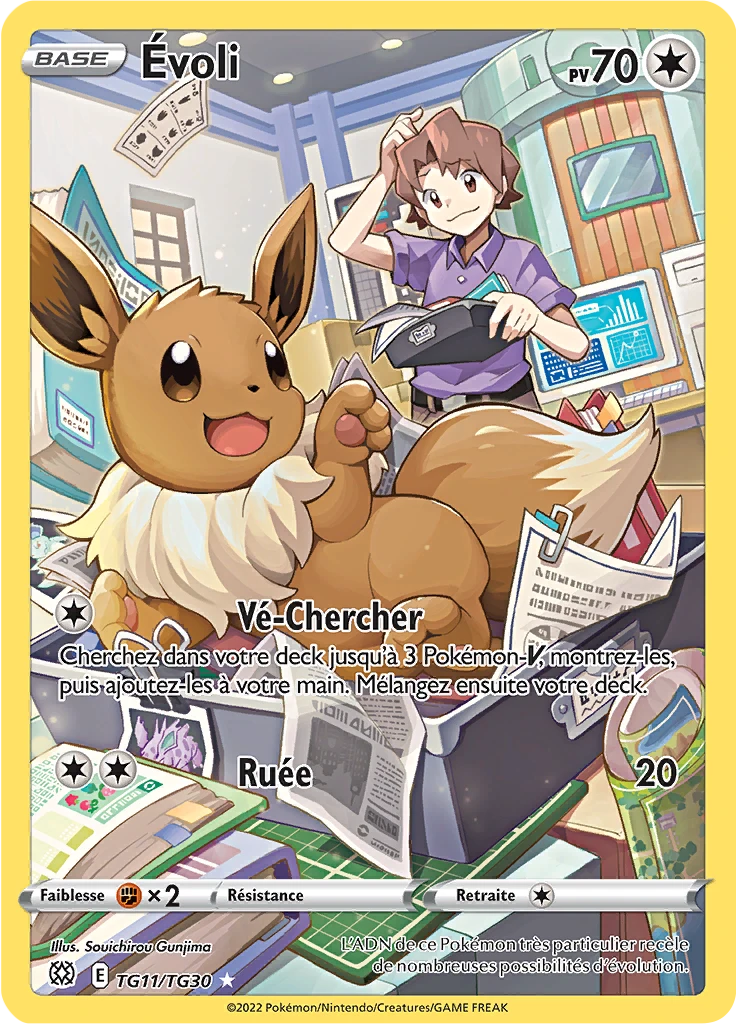 Carte Pokémon Évoli de l'extension Stars Étincelantes