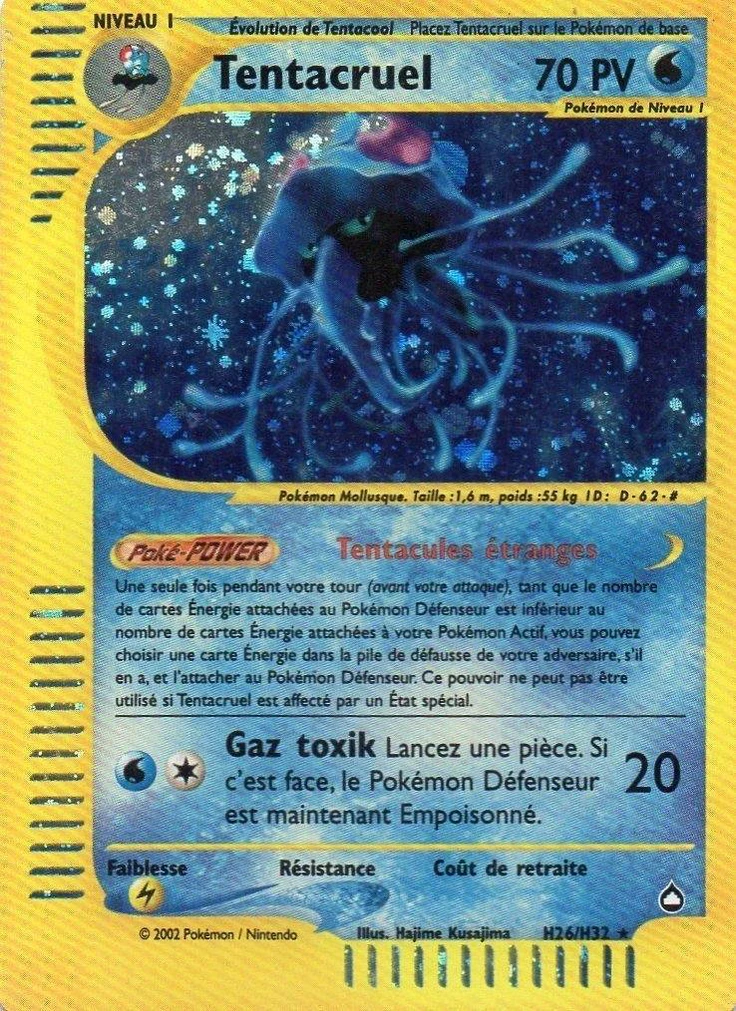 Carte Pokémon Tentacruel de l'extension Aquapolis
