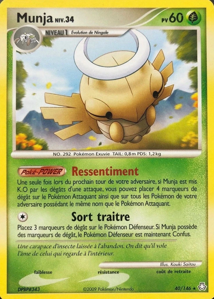 Carte Pokémon Munja de l'extension Éveil des Légendes
