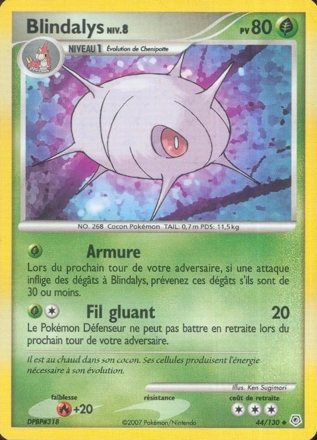Carte Pokémon Blindalys de l'extension Diamant & Perle