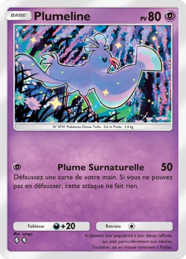 Carte Pokémon Plumeline de l'extension Domination Céleste