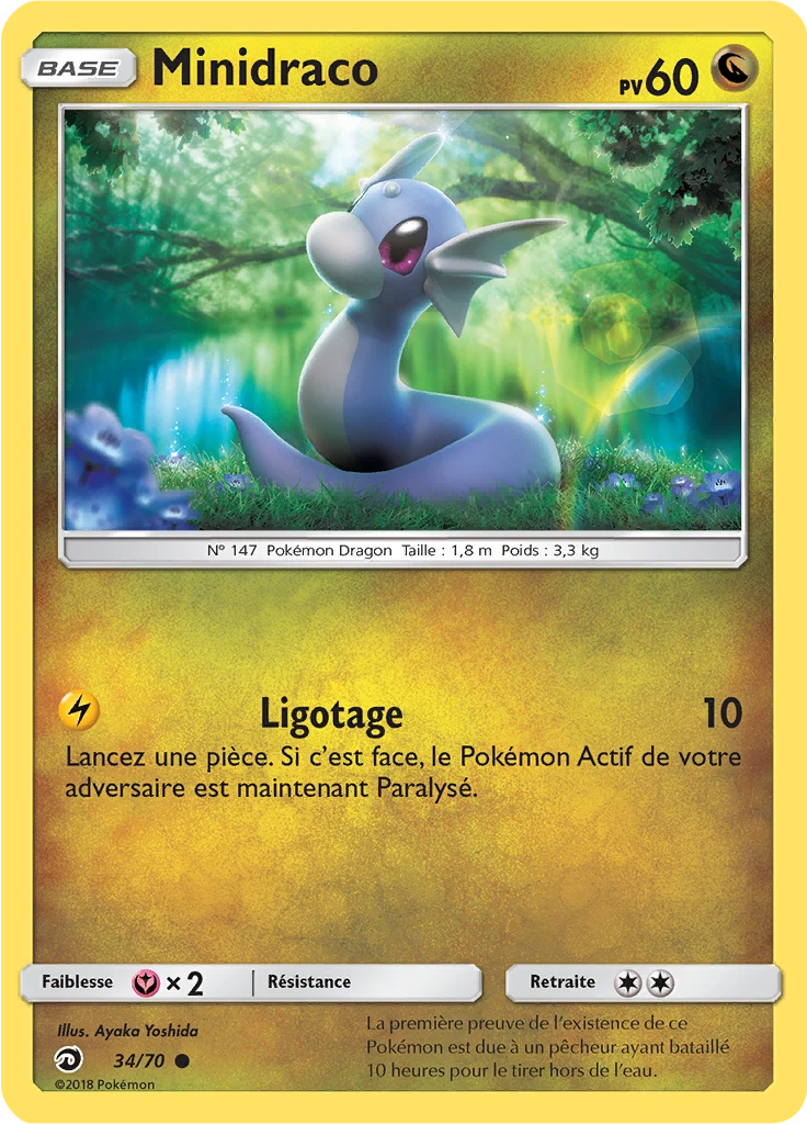 Carte Pokémon Minidraco de l'extension Majesté Des Dragons