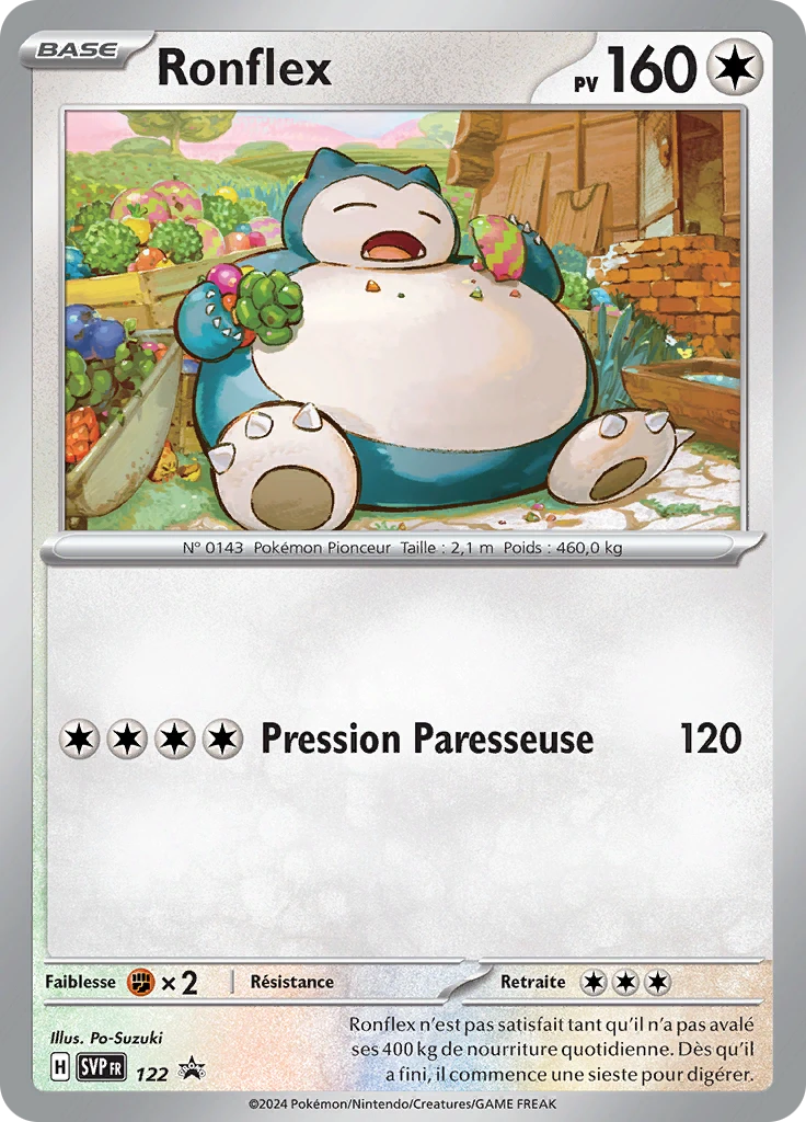 Carte Pokémon Ronflex de l'extension SVP Black Star Promos
