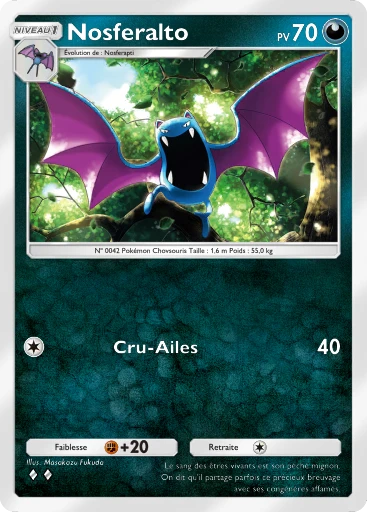 Carte Pokémon Nosferalto de l'extension Puissance Génétique