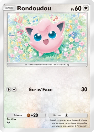 Carte Pokémon Rondoudou de l'extension Puissance Génétique