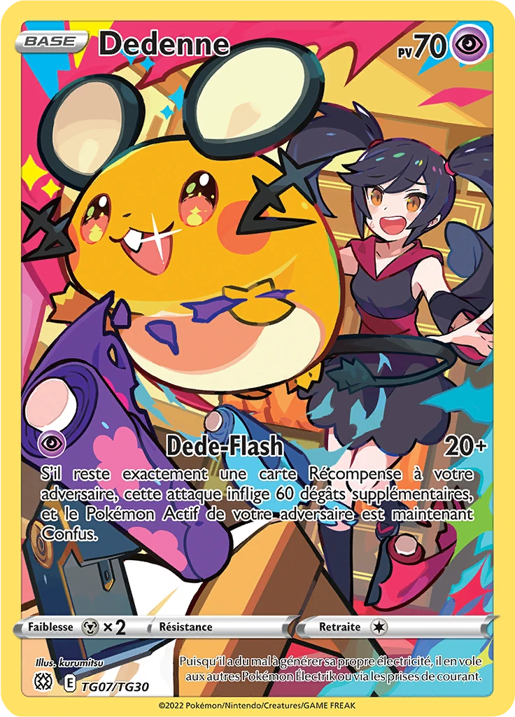 Carte Pokémon Dedenne de l'extension Stars Étincelantes