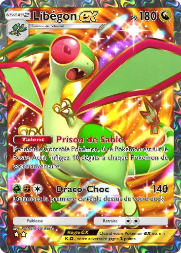 Carte Pokémon Libégon-ex de l'extension Aura Palpitante