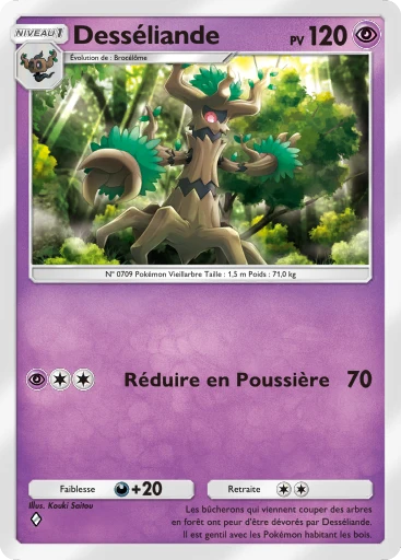 Carte Pokémon Desséliande de l'extension Crise Interdimensionnelle