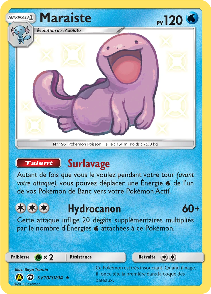 Carte Pokémon Maraiste de l'extension Destinées Occultes