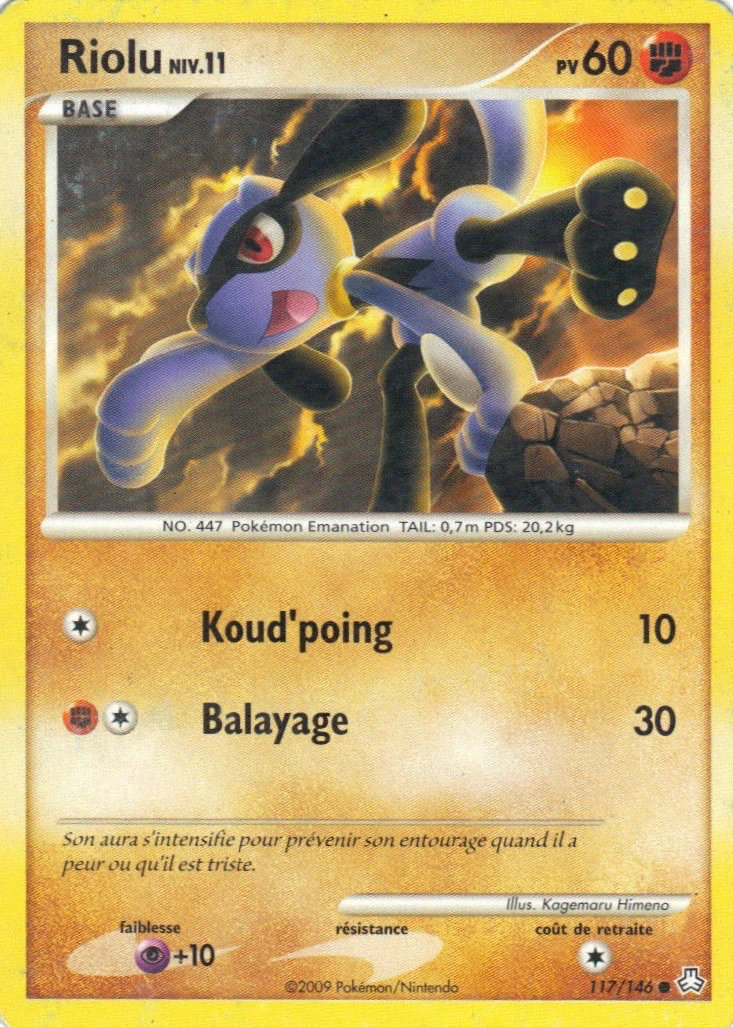 Carte Pokémon Riolu de l'extension Éveil des Légendes