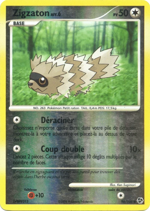 Carte Pokémon Zigzaton de l'extension Duels au Sommets