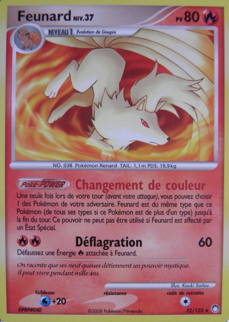 Carte Pokémon Feunard de l'extension Trésors Mystérieux