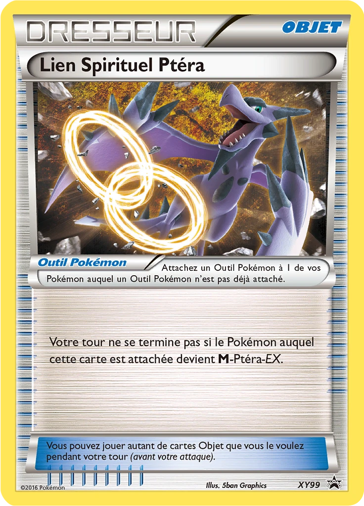 Carte Pokémon Lien Spirituel Ptéra de l'extension Promo XY