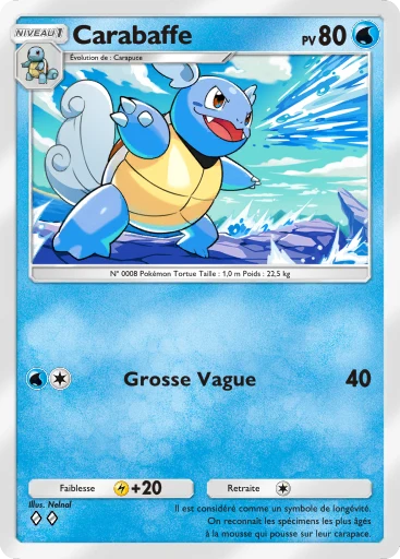 Carte Pokémon Carabaffe de l'extension Puissance Génétique