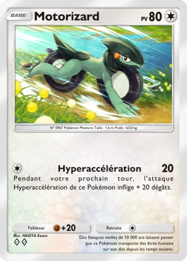 Carte Pokémon Motorizard de l'extension Booster de Luxe ex