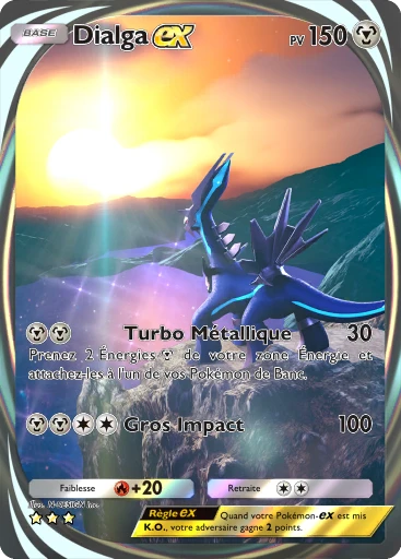 Carte Pokémon Dialga-ex de l'extension Choc Spatio-Temporel