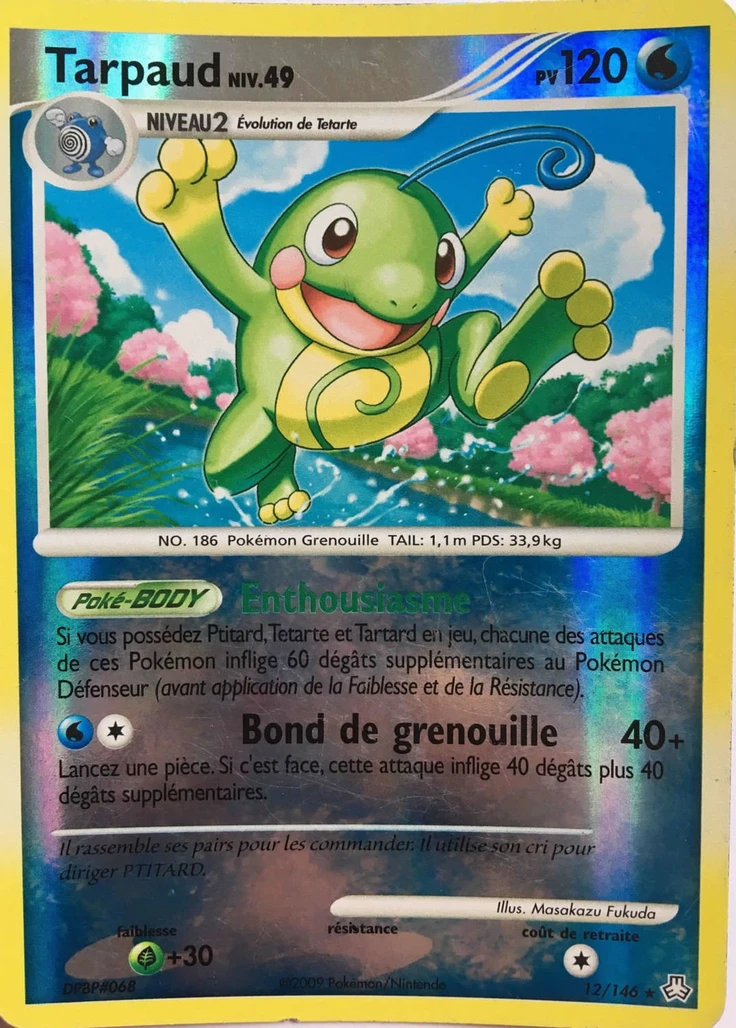 Carte Pokémon Tarpaud de l'extension Éveil des Légendes
