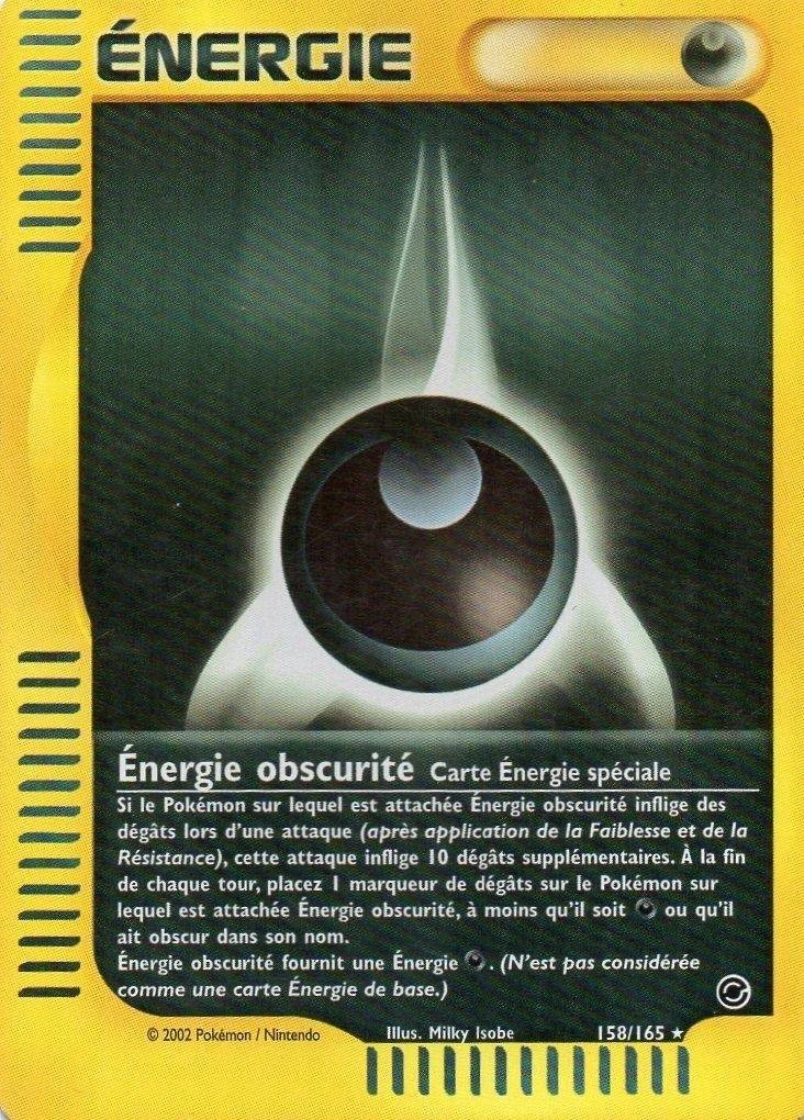 Carte Pokémon Énergie obscurité de l'extension Expedition