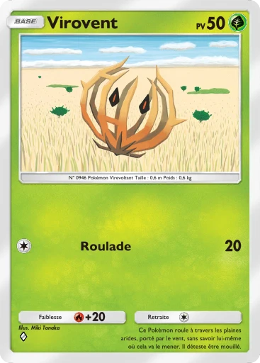 Carte Pokémon Virovent de l'extension Merveilles de Paldea