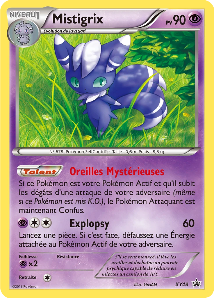 Carte Pokémon Mistigrix de l'extension Promo XY