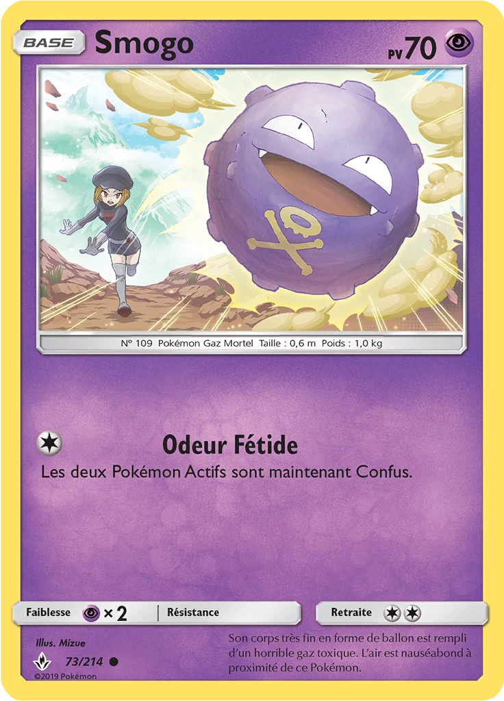 Carte Pokémon Smogo de l'extension Alliance Infaillible