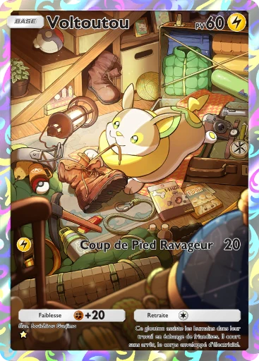 Carte Pokémon Voltoutou de l'extension Source Secrète