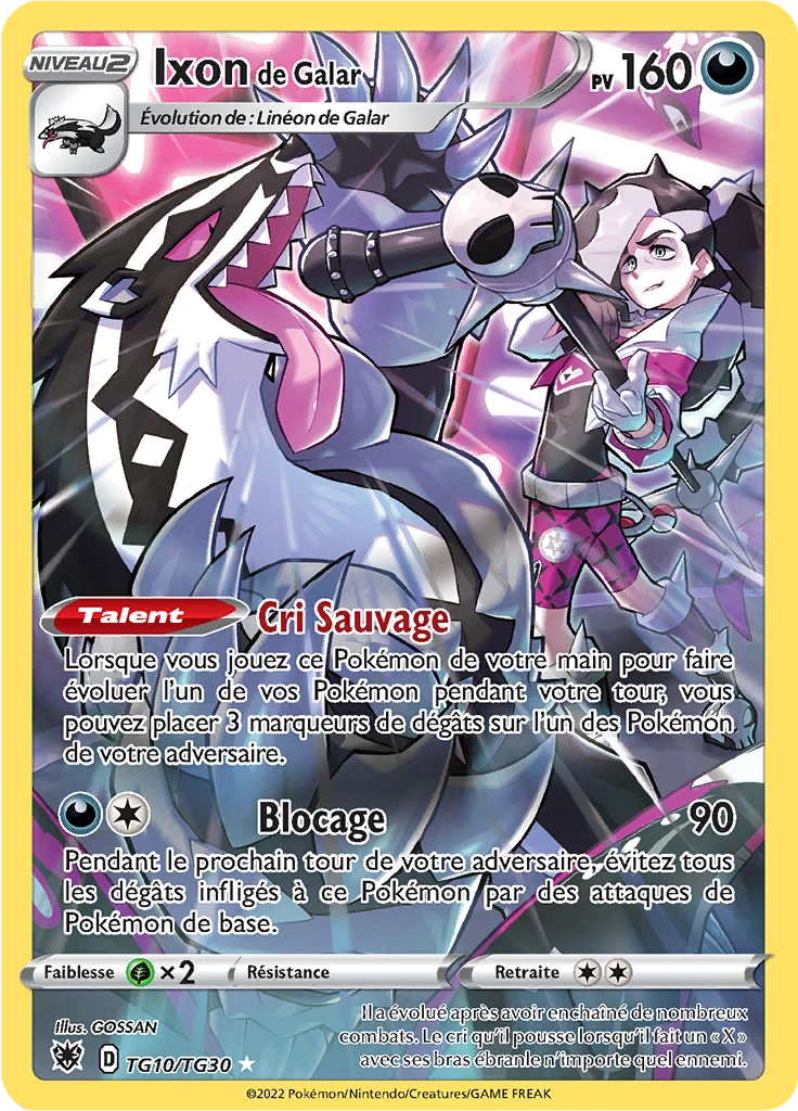 Carte Pokémon Ixon de Galar de l'extension Astres Radieux