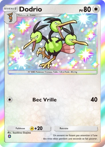 Carte Pokémon Dodrio de l'extension Méga-Ascension