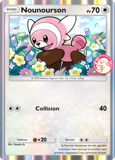 Carte Pokémon Nounourson de l'extension Promo-A