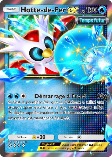 Carte Pokémon Hotte-de-Fer-ex de l'extension Propulsion Paradoxe