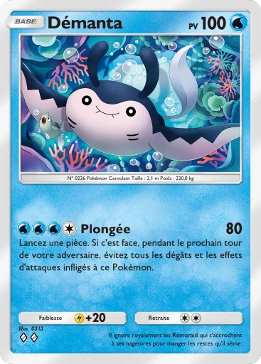 Carte Pokémon Démanta de l'extension Sagesse entre Ciel et Mer