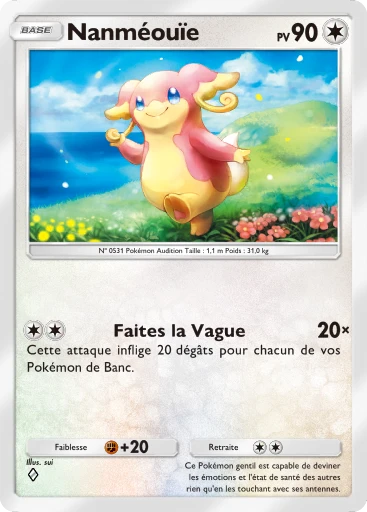 Carte Pokémon Nanméouïe de l'extension La Clairière d'Évoli