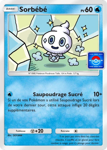 Carte Pokémon Sorbébé de l'extension Promo-A
