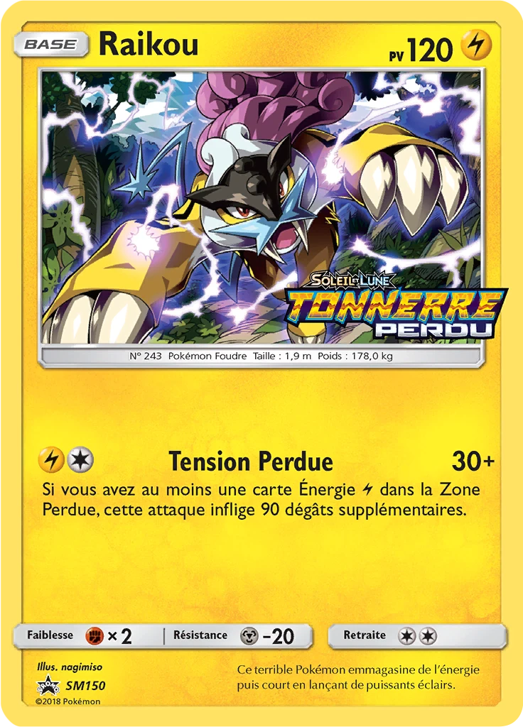 Carte Pokémon Raikou de l'extension Promo SM