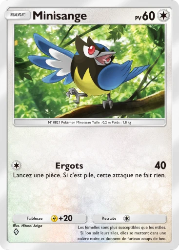 Carte Pokémon Minisange de l'extension Propulsion Paradoxe