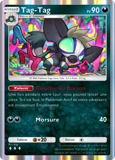 Carte Pokémon Tag-Tag de l'extension Réjouissances Rayonnantes