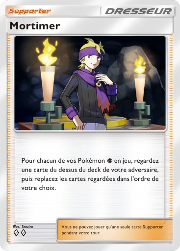 Carte Pokémon Mortimer de l'extension Source Secrète