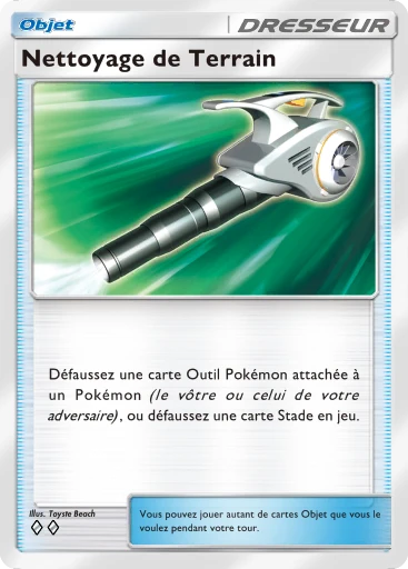 Carte Pokémon Nettoyage de Terrain de l'extension Aura Palpitante