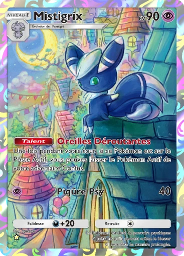 Carte Pokémon Mistigrix de l'extension Aura Palpitante