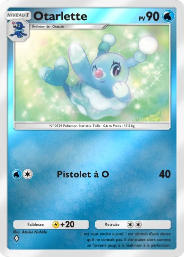 Carte Pokémon Otarlette de l'extension Booster de Luxe ex