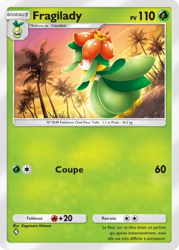 Carte Pokémon Fragilady de l'extension Crise Interdimensionnelle