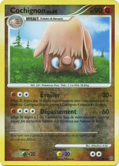 Carte Pokémon Cochignon de l'extension Tempête
