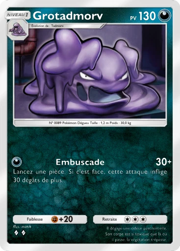 Carte Pokémon Grotadmorv de l'extension Domination Céleste