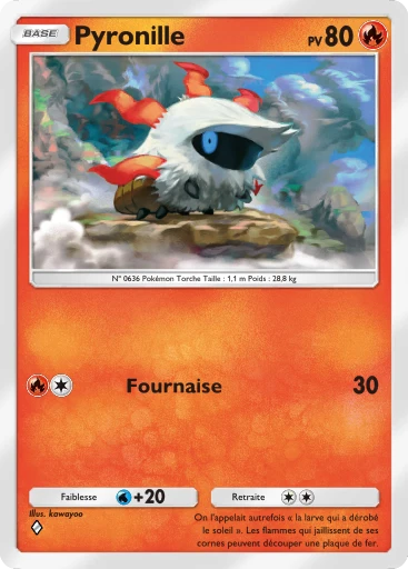 Carte Pokémon Pyronille de l'extension L'Île Fabuleuse