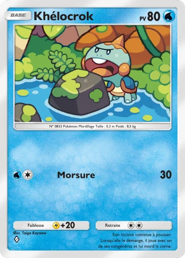 Carte Pokémon Khélocrok de l'extension L'Île Fabuleuse