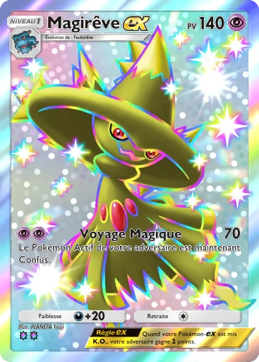 Carte Pokémon Magirêve-ex de l'extension Sagesse entre Ciel et Mer